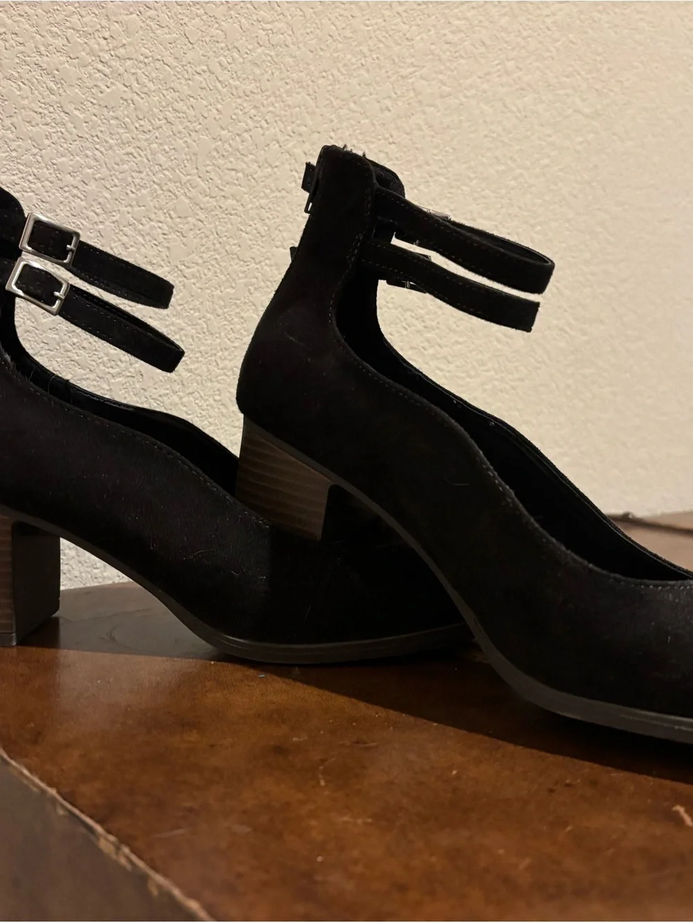 Fall Black Suede Heel